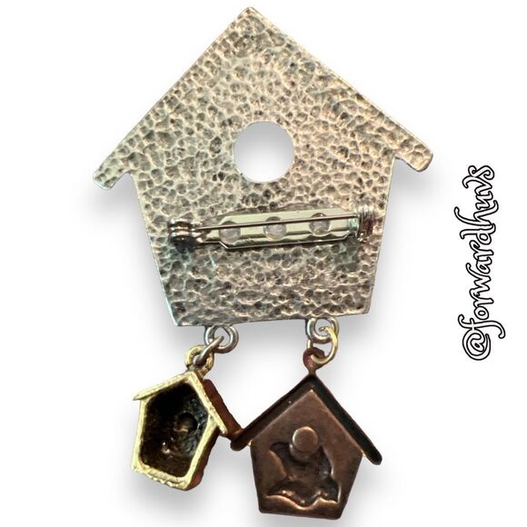 Bundle Sale 3 for $15 | Tri-Colored Birdhouse Brooch - Picture 7 of 10